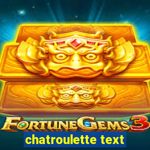 chatroulette text